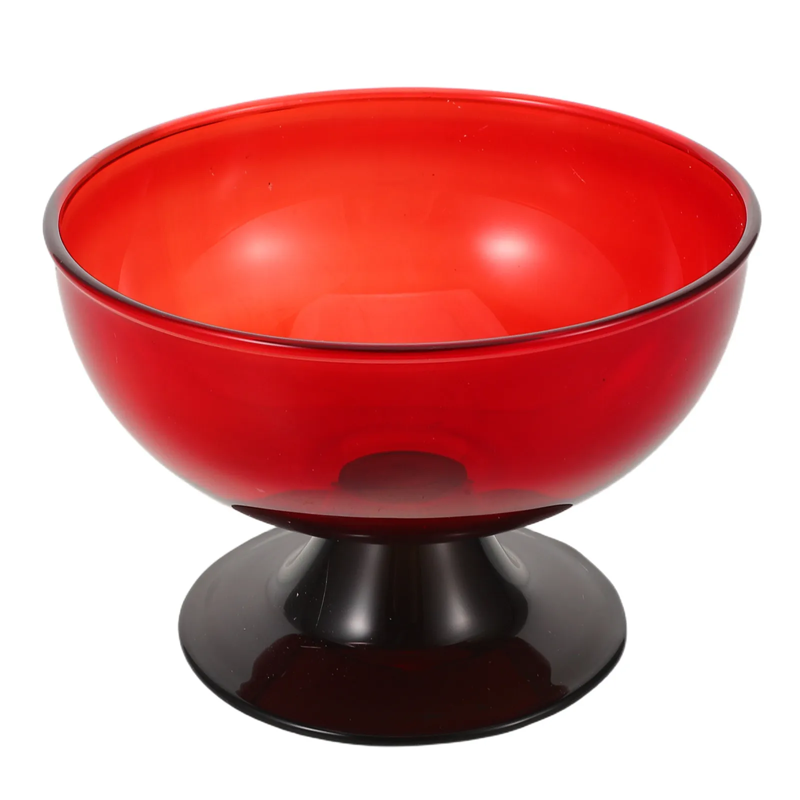 

Footed Glass Dessert Bowl for Ice Cream Fruit Salad Appetizers Stylish Serving Bowl Dishwasher Safe Home Decor Decoration