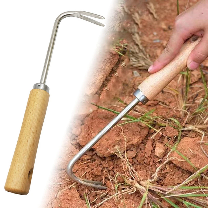 

Garden Weeder Hand Tools Grass Puller Garden Weeding Hook Weed Grass Root Remover For Backyard Farm Planting Weeder Tools