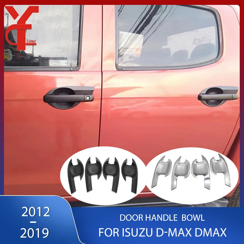 

ABS Chrome Door Handle Bowl Car Accessories For ISUZU D-MAX DMAX 2012 2013 2014 2015 2016 2017 2018 2019