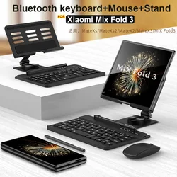 Original GKK Wireless Bluetooth Keyboard suit for Xiaomi Mix Fold 3 Fold3 With Stand Metal Desktop stand Holder Pen mouse Free