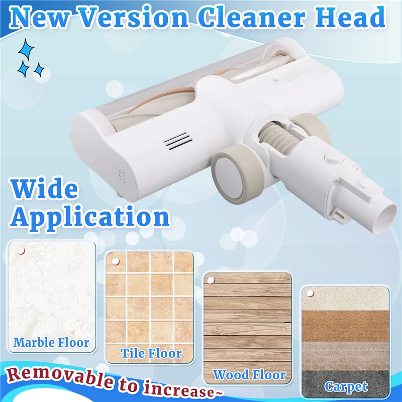 N89R High-Efficiency Vacuum Electric Floor Brush For Dreame T30/10/20 V12/V16 Handheld Vacuum Cleaner Accessories