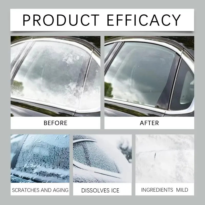 Anti Fog Dustproof and Transparent Agent Effectively Keeps The Front Windshield Clean Anti Freezing Tool for Glass Defrosting