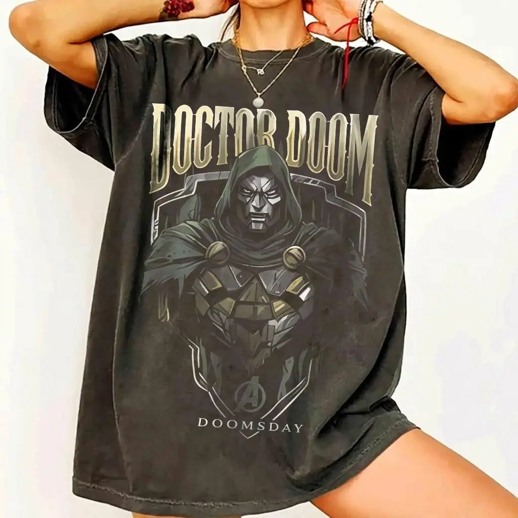 2026 Avengers: Doomsday Movie Summer Men's and Women's Pure Cotton T-shirt Comfortable, Breathable, High Quality Ins Y2k