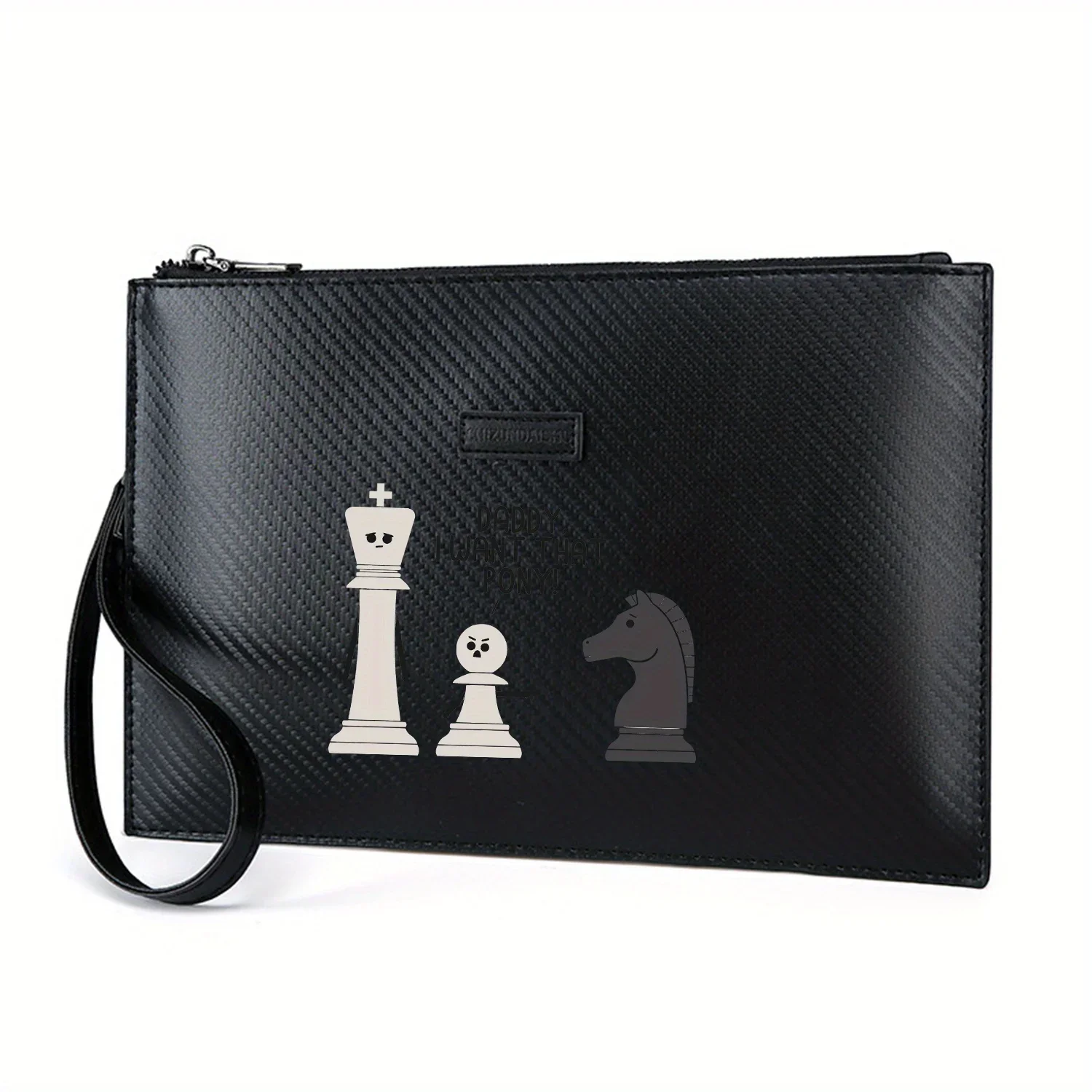 

Шахматные фигуры, Король, Пайка, Дадди пони Элегантная мужская сумка из искусственной кожи с принтом Модная и практичная для повседневной носки