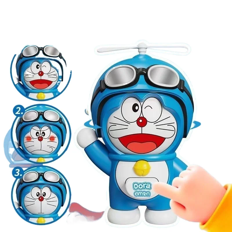 Doraemon Face‑Changing Doll Press Deformable Figure Toy Blue Fat Cat Kids Collectible Gift