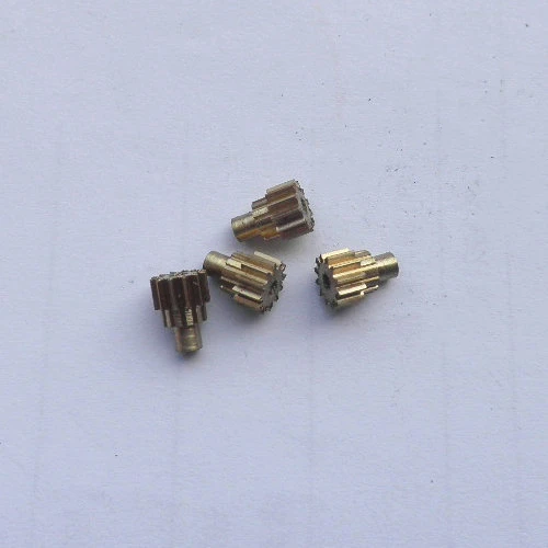 0.4M 12T 12 Teeth 1.6mm Hole Model Metal Copper Gear Outer Diameter 5.7mm