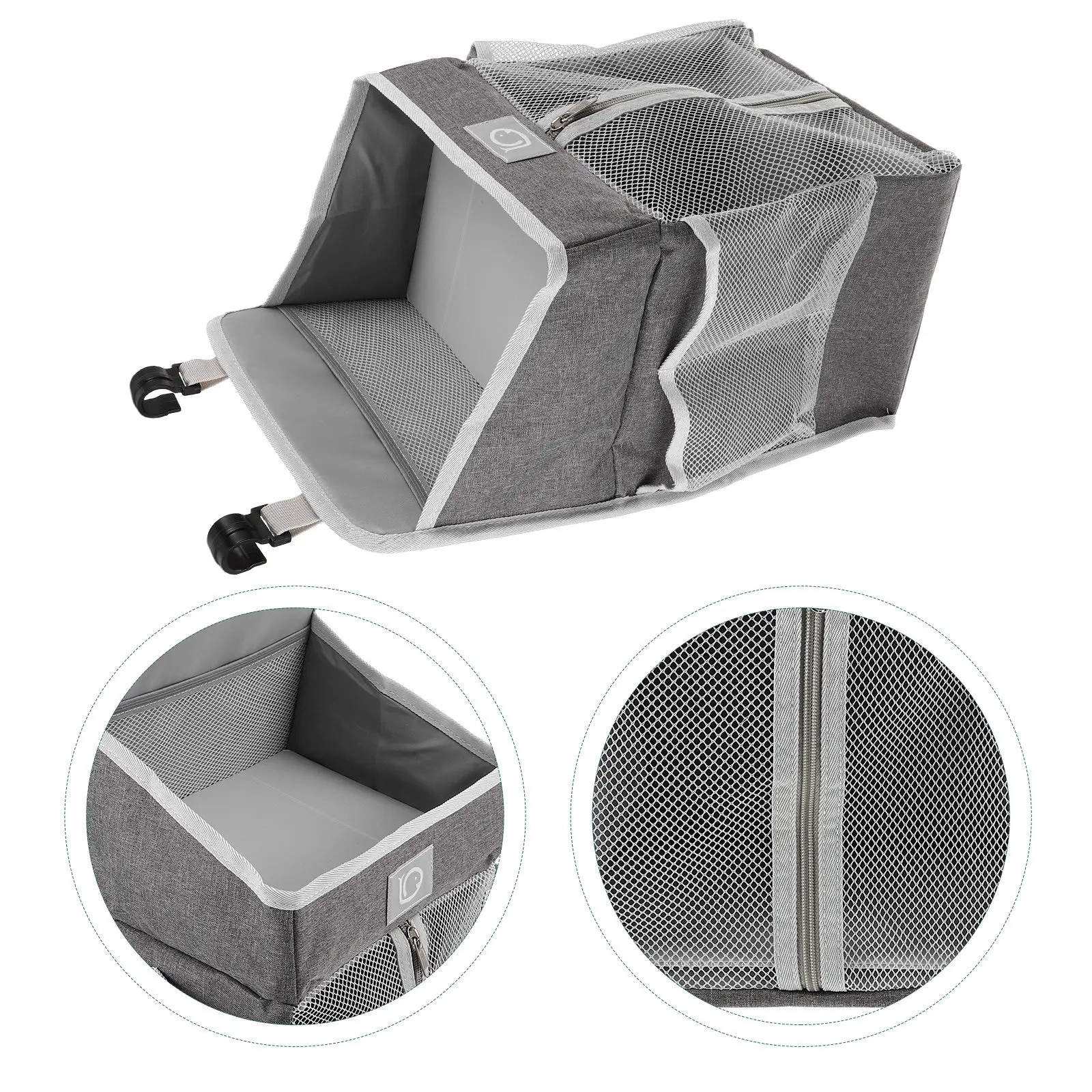 Large Capacity Baby Diaper Organizer Hanging Storage Bag For Cribs Strollers Nursery Essentials Waterproof Mommy Tote Bag
