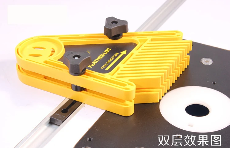 Wielofunkcyjne podwójne pióra Gauge ukośny Szczelina do stolarki Zestaw desek Feather Loc do obróbki drewna