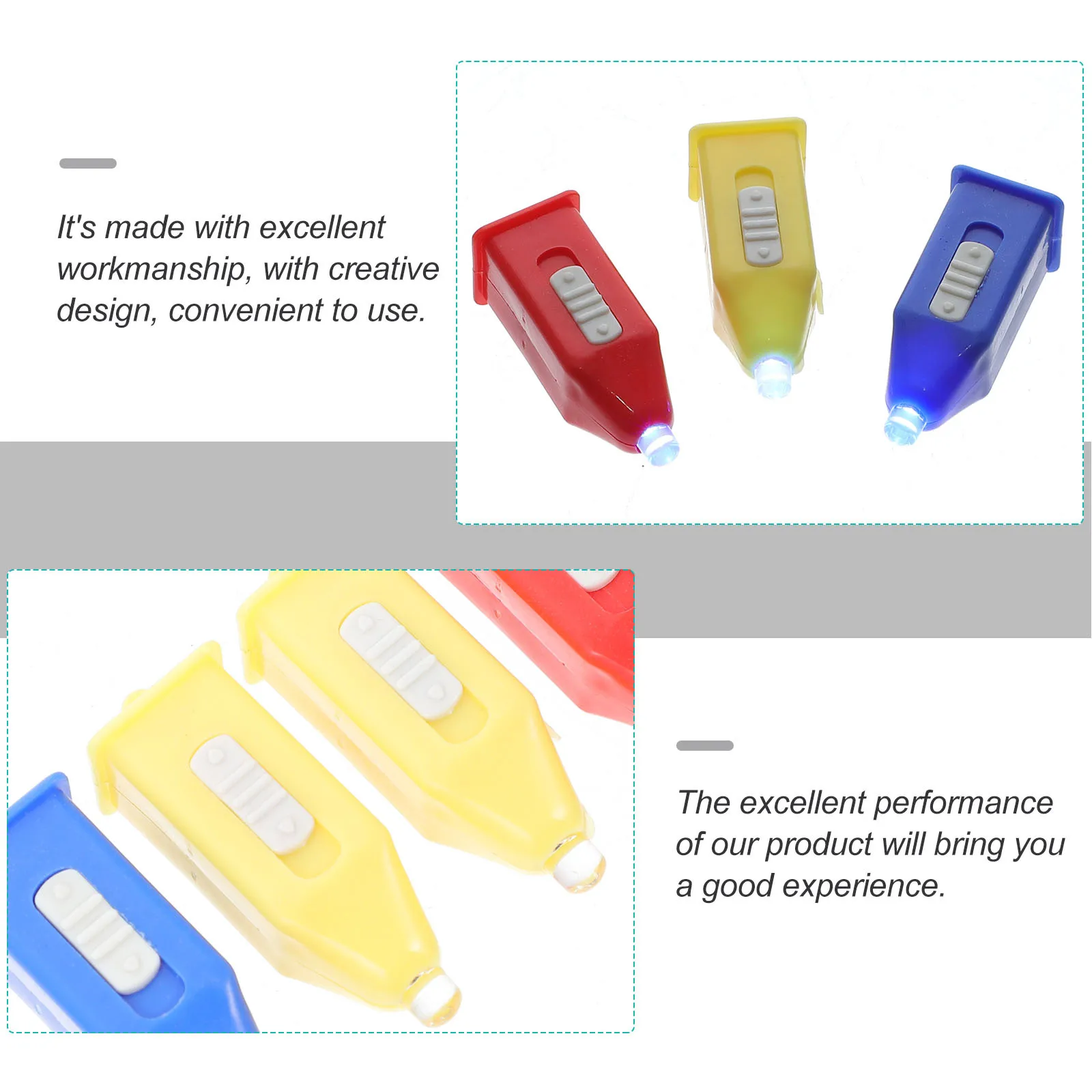 4Pcs Detection Light for Glasses Anti Blue Light Test Lamp Excellent Craftsmanship Convenient Use Protect Eyes from Computer