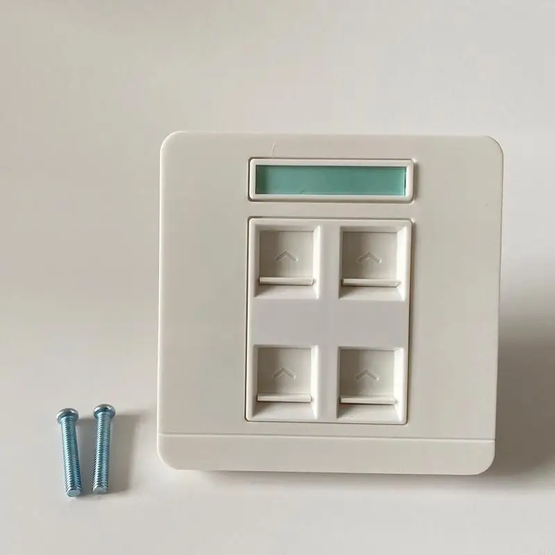 E1PF 암컷 대 여성 CAT6 RJ45 LAN 페이스 플레이트 86x86mm 인터넷 플러그 아울렛 TOOLLESS