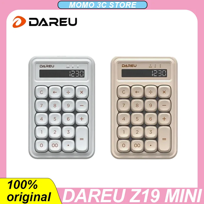 Dareu Z19 Mini Mechanical Keyboard Three Mode Bluetooth Wireless Calculator Keypad Sugar Cubes PC Gaming E-sports Keyboards