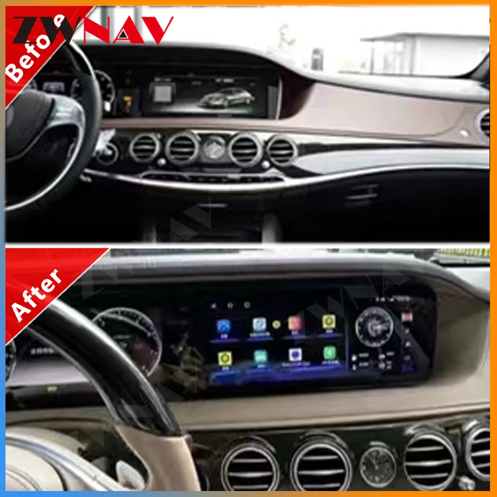 

Car Radio For Mercedes Benz S W222 2014 2015 2016 2017 Android Auto Multimedia Player Carplay GPS Navigation Audio Autoradio DSP