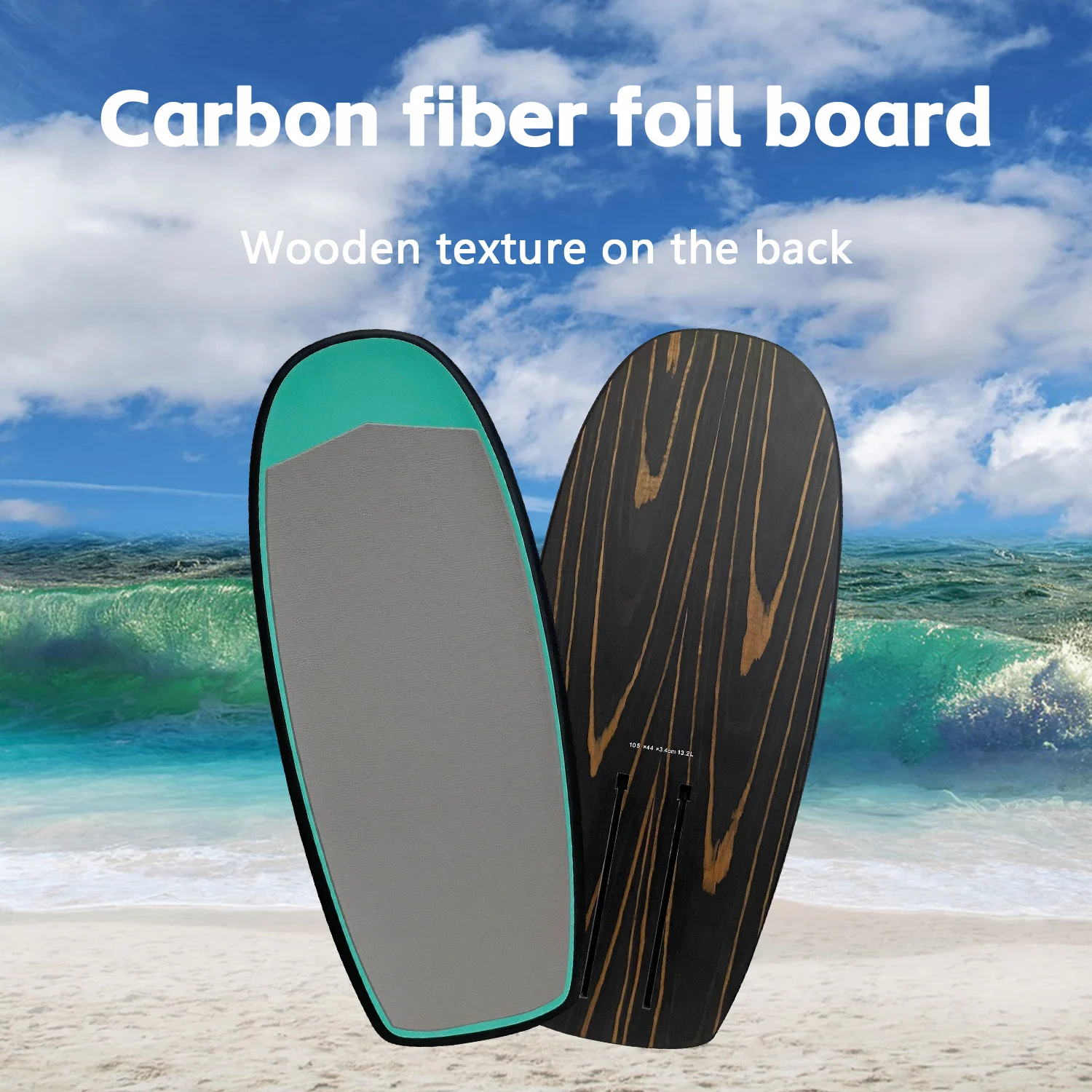 High quality new design foil board surf jumping board carbon fiber PVC 105CM 13.2L jump pumping wake foil Hydrofoil board