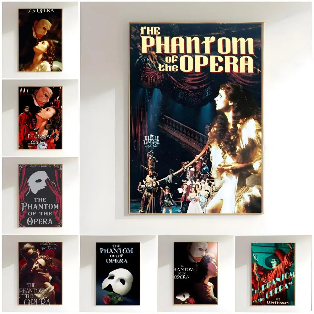 classic gothic The Phantom Of The Opera Poster Classic Wall Art  Home Decor  Peel and Stick Unframed