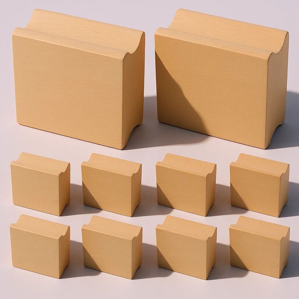 

10pcs Wooden Stamp Seal Diy Craft Tool For Scrapbook Handbook Journal Cards Making Blank Square Stamper Wood Carving Supply