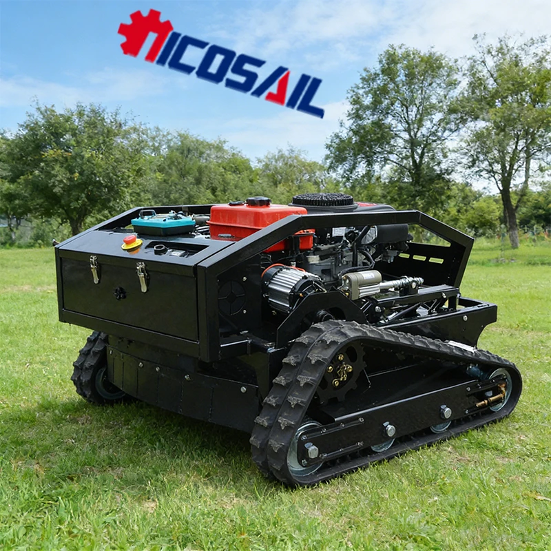 

CE Marked Lightweight Remote Control Lawn Mower Euro 5 Compliant For European Market