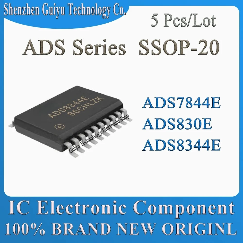

5 Pcs/Lot ADS7844E ADS830E ADS8344E ADS7844 ADS830 ADS8344 ADS SSOP-20 IC Chip