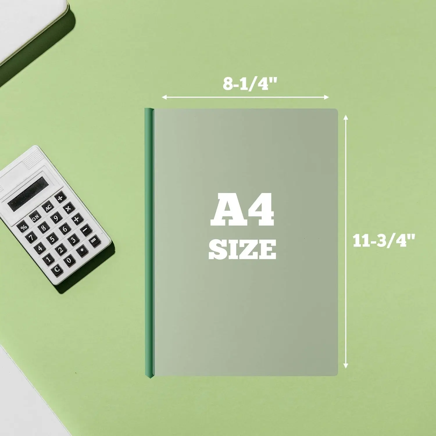 أغلفة التقرير الواضحة، 10 قطع من مجلدات ملفات العرض الشفافة، مجلد ملفات بلاستيكي مع شريط منزلق، حجم ورق A4 #4