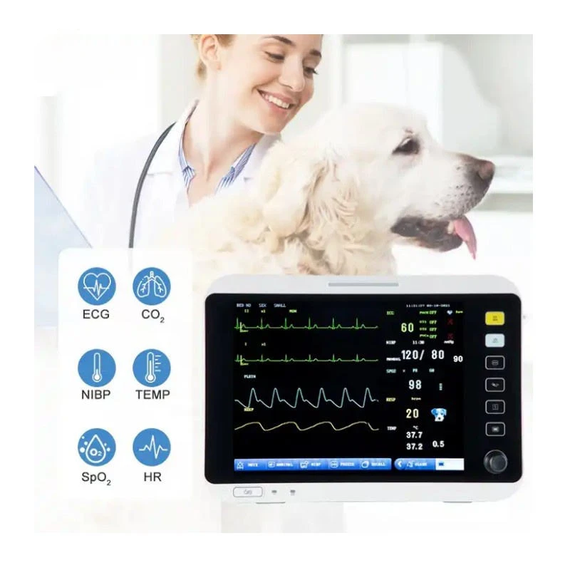Best Seller Home Use Veterinary Monitoring Devices Multi-Parameter Patient Monitor With Blood Pressure PET Equipment