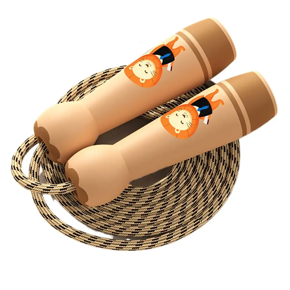 Lovely Adjustable Child Jumping Rope Cotton Rope Colourful Skipping Ropes Fillet Design Training Jump Rope Exercise