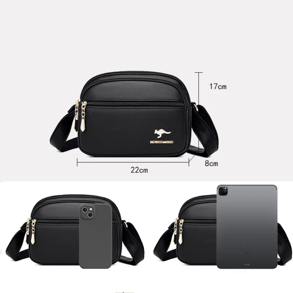Genuine Luxury 3 layers Handbags Women Bags Designer HIgh Quality Leather Crossbody Bags for Women 2024 Shoulder Bag Sac A Main