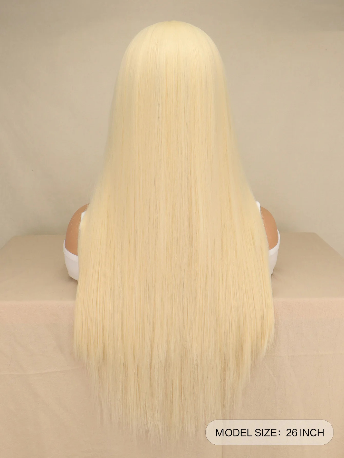 Peluca larga rubia para mujer, pelucas de pelo liso para disfraz de niña, sintética resistente al calor para fiesta de Cosplay o peluca de uso diario