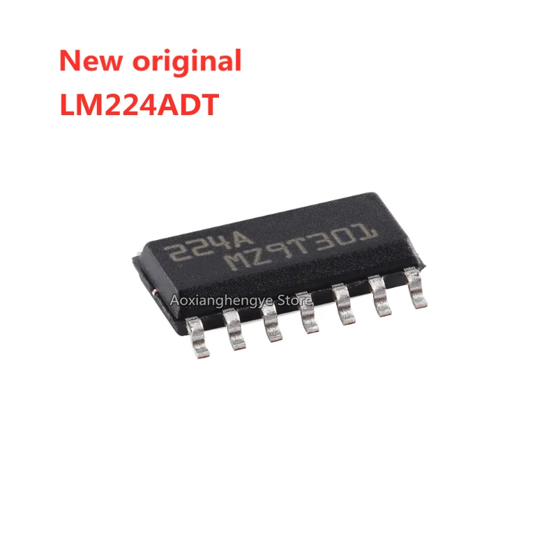 10PCS LM324ADT 324A LM224ADT 224A LM124DT 124 SOP-14 Low power four-way operational amplifier chip Low input bias current