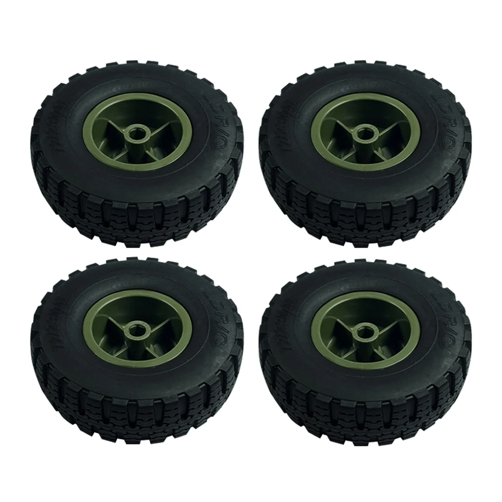 4Pcs LD-P06 Wheel Tire Tyre for LDRC LD-P06 LD P06 Unimog 1/12 RC Truck Car Spare Parts Accessories,Green