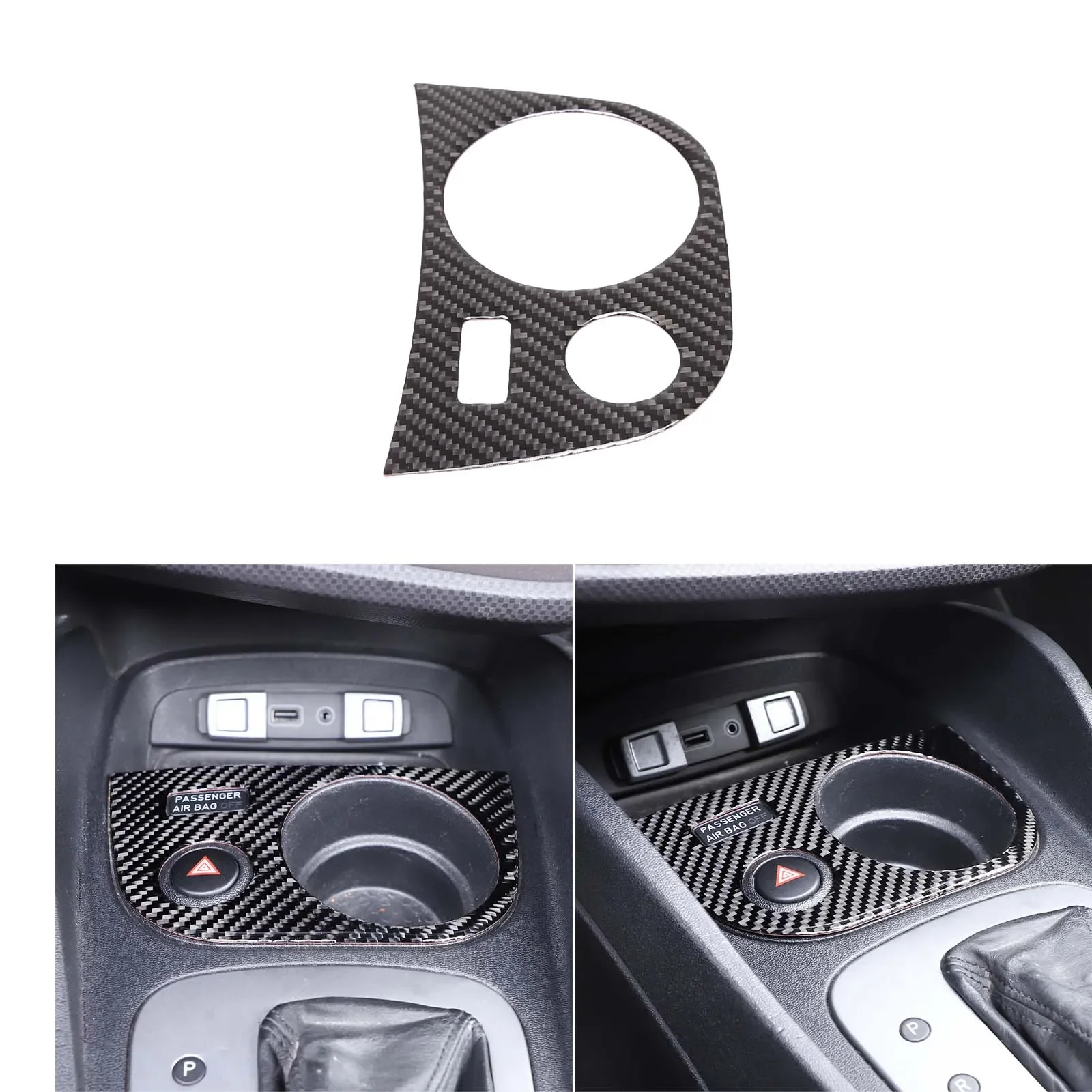 

For Seat leon 2008-2012 soft carbon fiber car styling car warning light button frame cover sticker car interior accessories