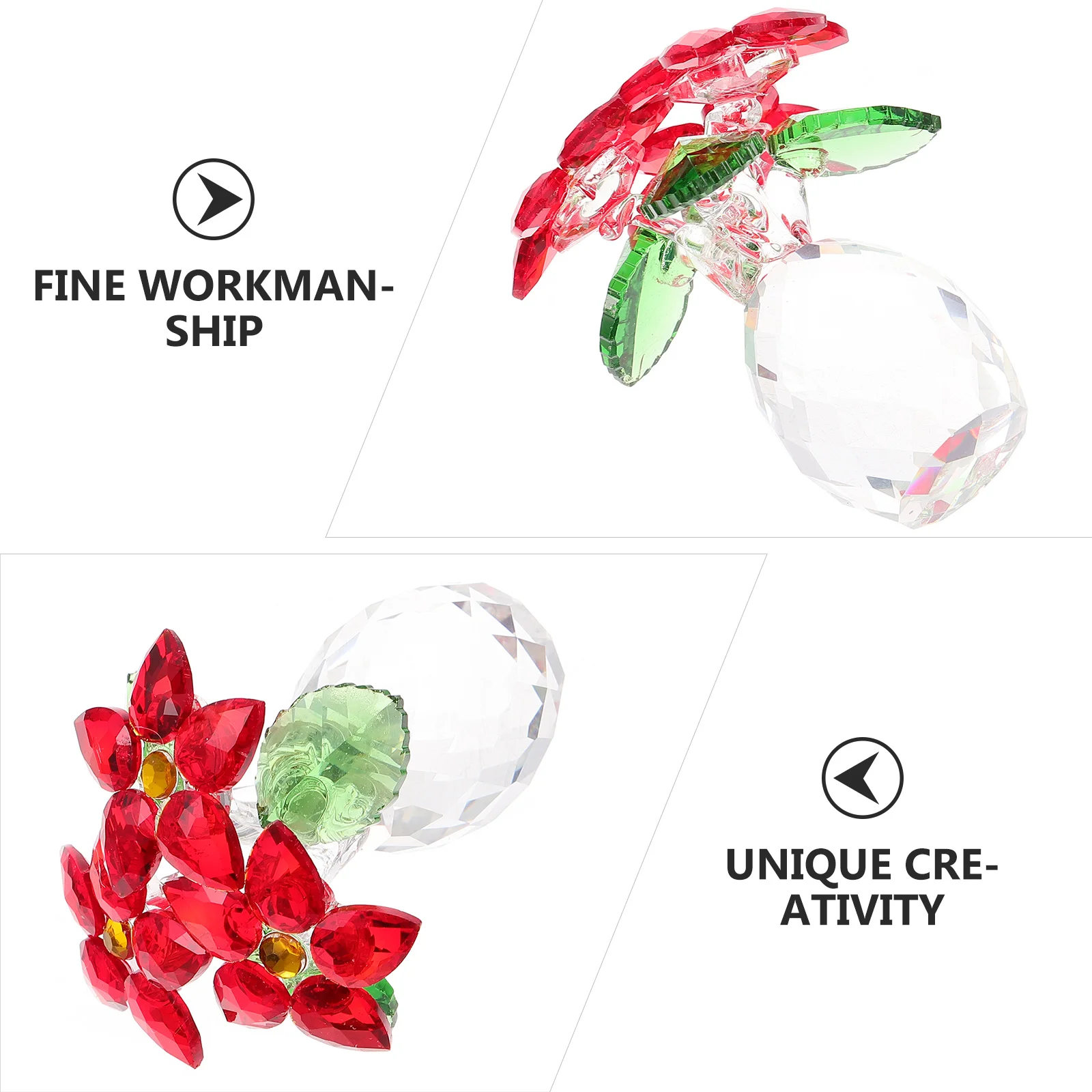 

Creative Flower Decor Decorative Vase Figurine Indoor Home Accessories Desktop Adornment