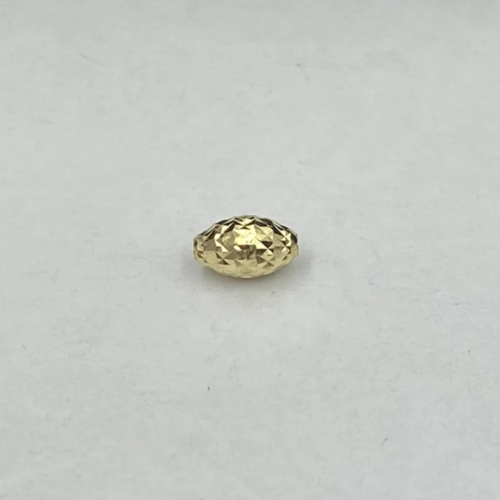 18K Solid Gold Olive Pineapple Beads 2mm 2.5mm 3mm Size Spacer Ball For DIY Bracelet Necklace Jewelry Making Accessories On Sale