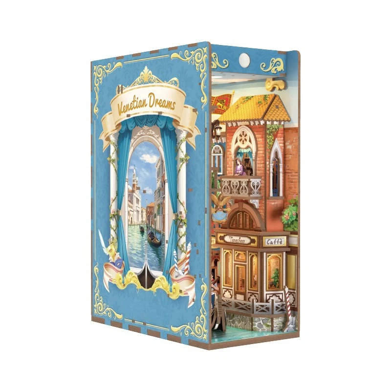 

Собранный подставка для книг «сделай сам», итальянская модель, трехмерная хижина, 3D креативный сувенирный подарок