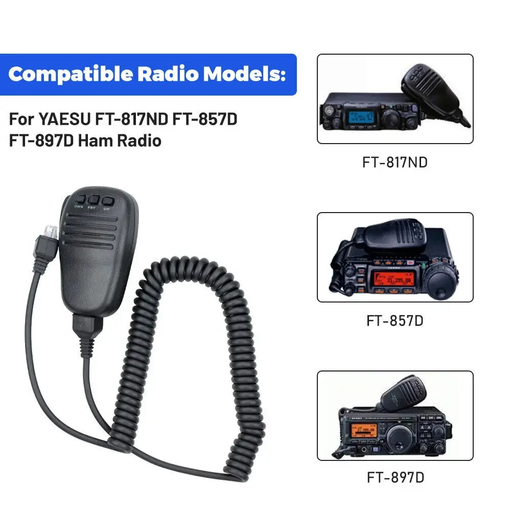 MH-31A8J MIC Speaker for YAESU FT-817 FT-857 FT-897 FT-450 FT- 891 FT-817ND