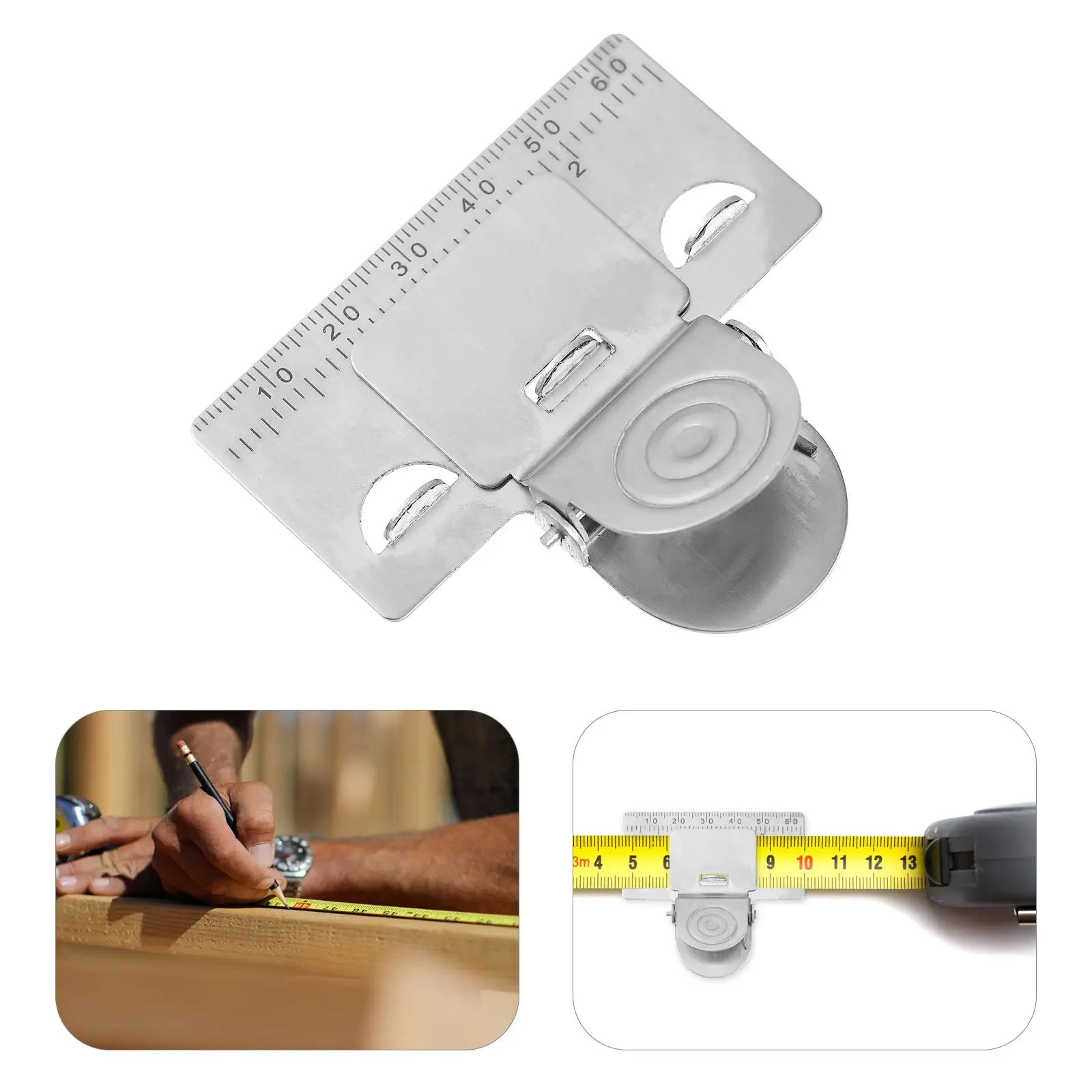 Tape Measuring Clip Stainless Steel Anti Rust Compact Lightweight Measurement Tool Positioning Marking Accessories