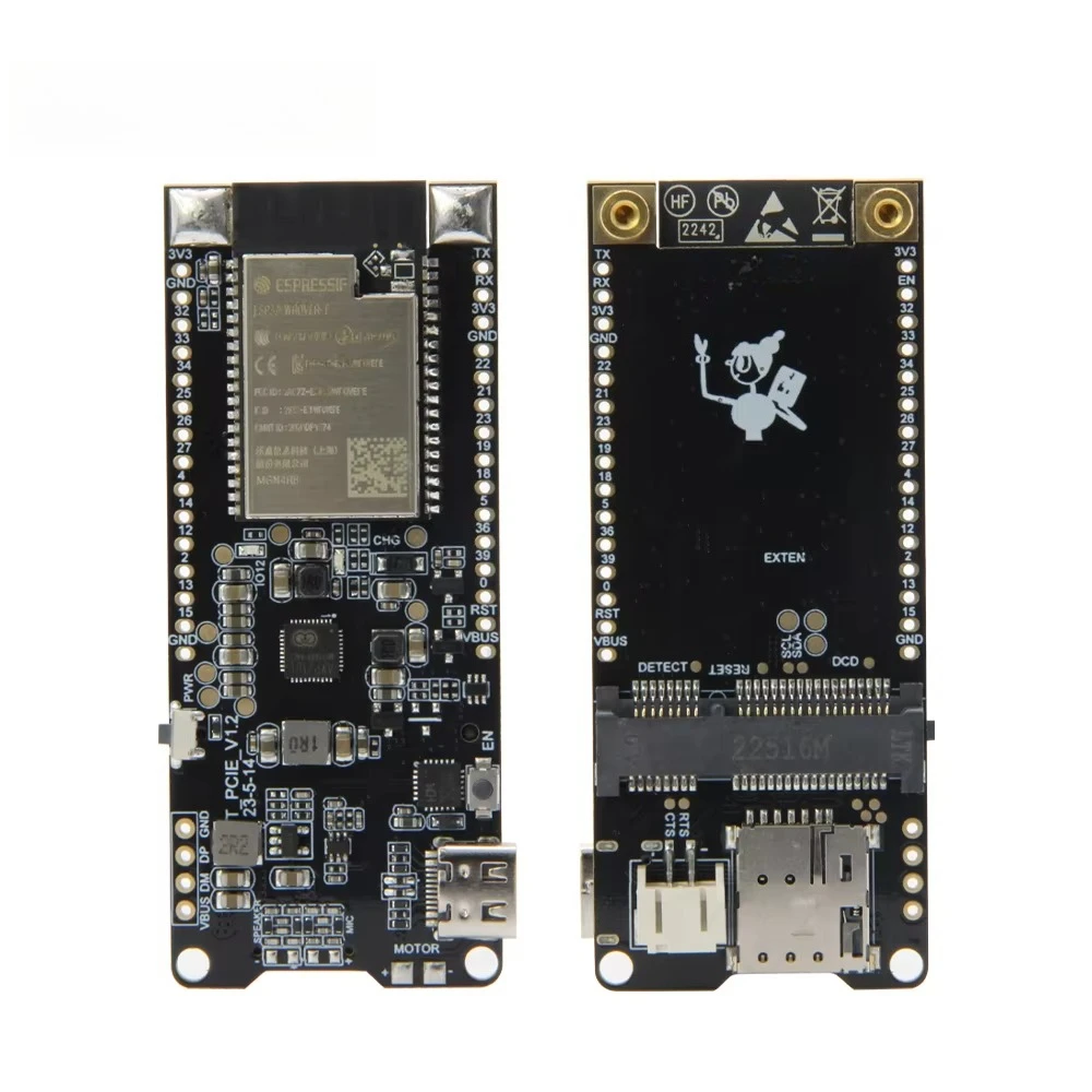 T-PCIE ESP32-WROVER AXP2101 Chip Development Board 4.0H Composable WiFi Bluetooth Nano SIM Card Series 9102 Kits