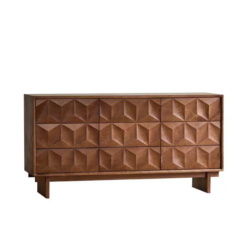 

wood nine-chest cabinet simple solid wood home living room bedroom simple drawer cabinet bedside cabinet complete