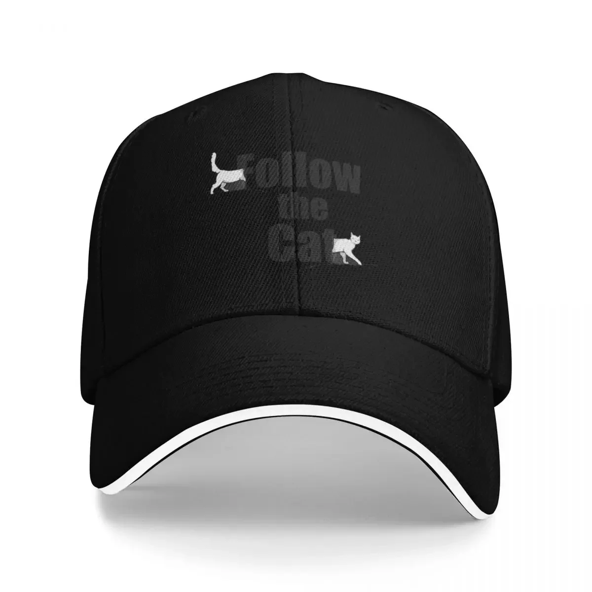 Follow The Cat Baseball Cap Snapback Cap Cosplay sun caps Thermal Visor Mens Women's