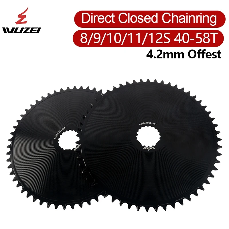 

Wuzei Gravel Road Bike Direct Mount Narrow Wide Chainring Star Single Crown 40-58T for Cannondale crankset Chainring