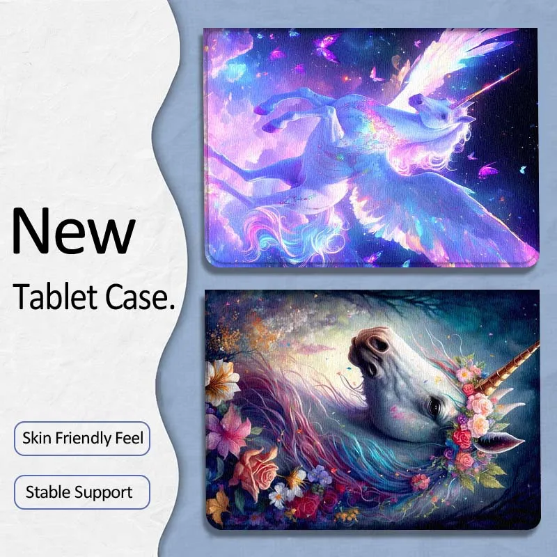 

Beautiful Horse Flower Crown Gift For Xiaoxin Lenovo Tab P12 Extreme Legion Y900 Idea Pro GT 12.1 2025 Foldable Tablet Case
