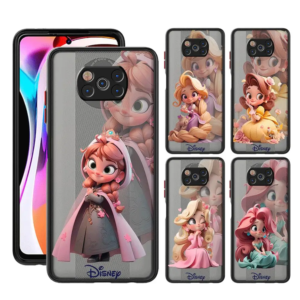 Disney Prinzessin Mädchen niedlichen Fall für Xiaomi Poco X3 NFC X4Pro 5G X5Pro 5G X4 GT C40 M5S F3