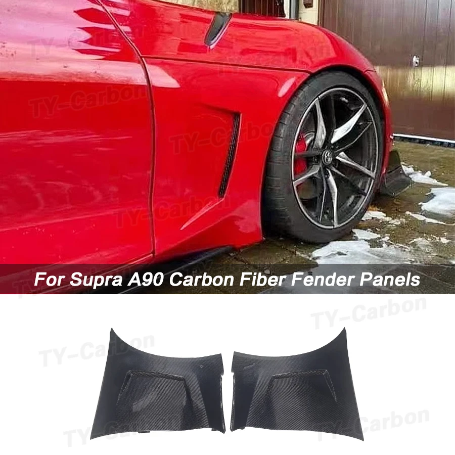 

Real Carbon Fiber Side Fender For Toyota Gr Supra A90 A91 MK5 ART Style Air Vent Front Fender Panels Car Accessories Car FRP