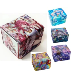 Genshin Impact Naganohara Yoimiya Yae Miko Ganyu Keqing Raiden Shogun Deck Box Yugioh OCG Pokemon PTCG Trading Cards Storage Box