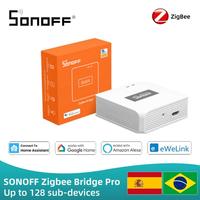 SONOFF Zigbee Bridge Pro Adding Up To 128 sub-devices Wi-Fi&Zigbee Dual-protocol Support EWelink APP Remote Control Alexa Google