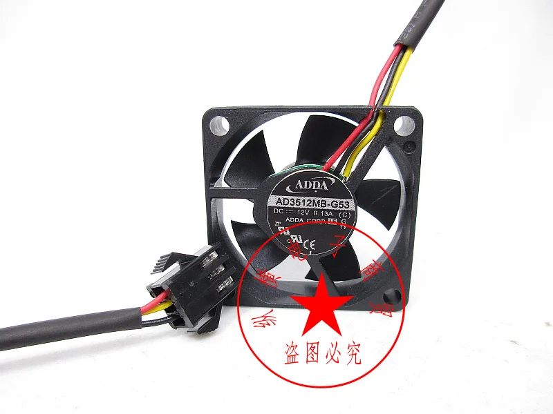 

ADDA AD3512MB-G53 DC 12V 0.13A 35x35x10mm 3-Wire Server Cooling Fan