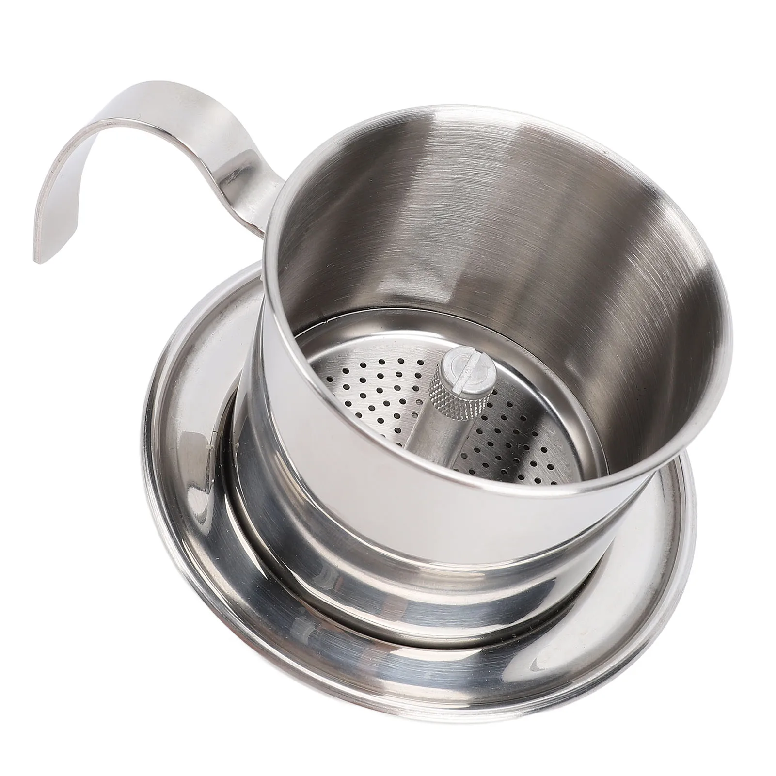 200 مللي صانع القهوة الفيتنامية بالتنقيط 304 الفولاذ المقاوم للصدأ سميكة اليد تخمير صانع القهوة للمنزل السفر في الهواء الطلق #4