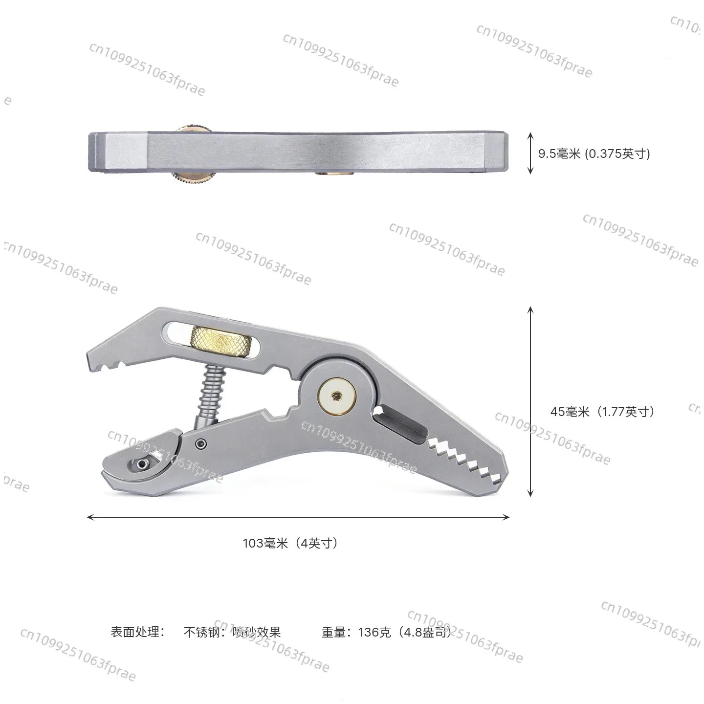 Pocket Grip Tool Accessories Pickup Pliers 5-in-1 Pliers Multifunctional Tool Clamping Accessories