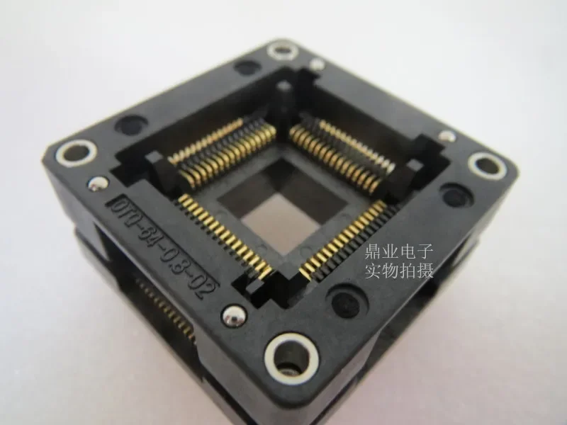 

OTQ-64-0,8-02 TQFP64 QFP64 LQFP64 Гнездо для проживания позолоченная IC испытательное сиденье Испытательный стенд для гнезда