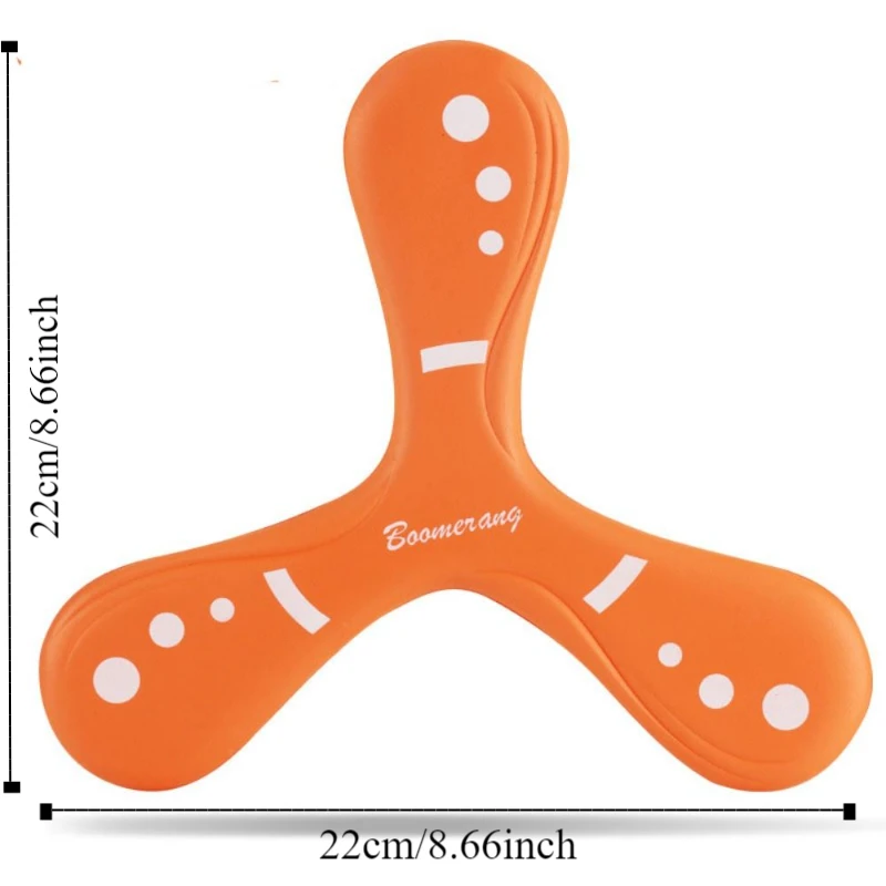 Juguete Boomerang volador de retorno rápido, Boomerang Interactivo Profesional de tres hojas, divertido juego de captura de regreso