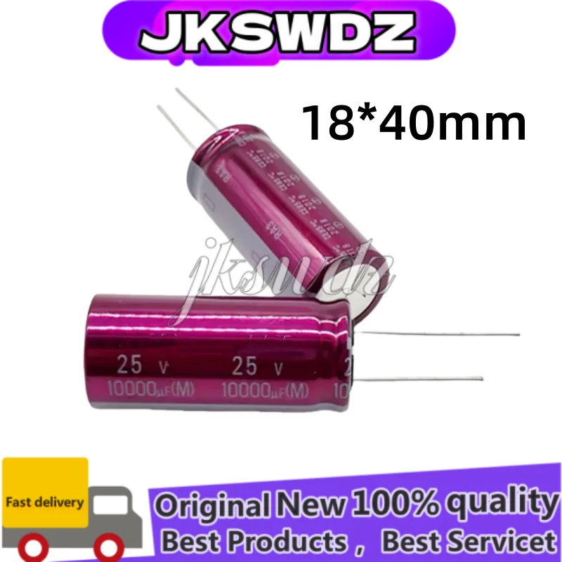 

2PCS 100% New and Original RA3 Series 25V10000UF 18X40MM Audio Electrolytic Capacitor 10000UF25V 10000UF25V 18*40mm
