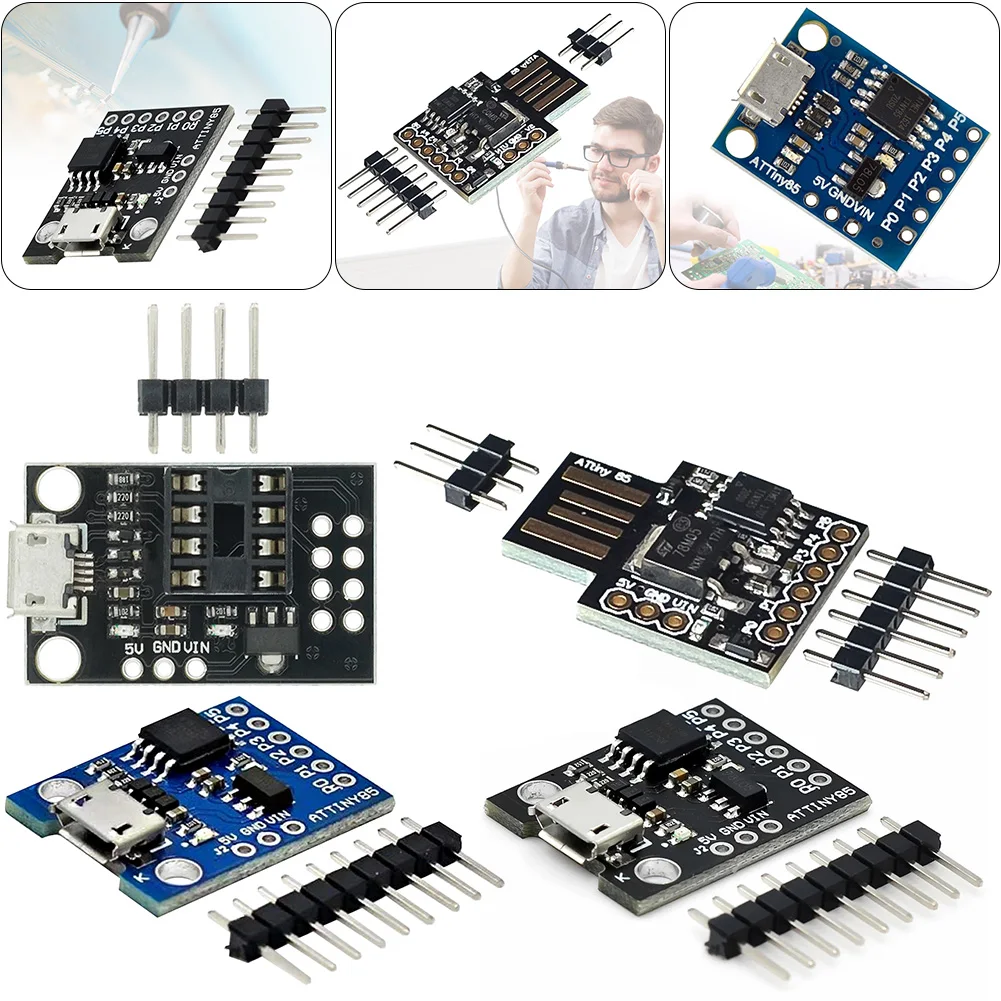 ATTINY85 Digispark Kickstarter Micro USB Development Board DC 5V Miniature Development Board Mini Module for Arduino IIC I2C USB